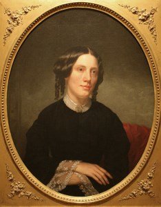 painting of American author Harriet Beecher Stowe